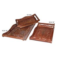 Manufacturers Exporters and Wholesale Suppliers of Wooden Trays Saharanpur Uttar Pradesh